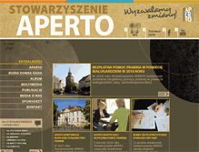Tablet Screenshot of aperto.org.pl